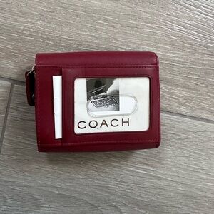 Coach women’s red wallet NEW